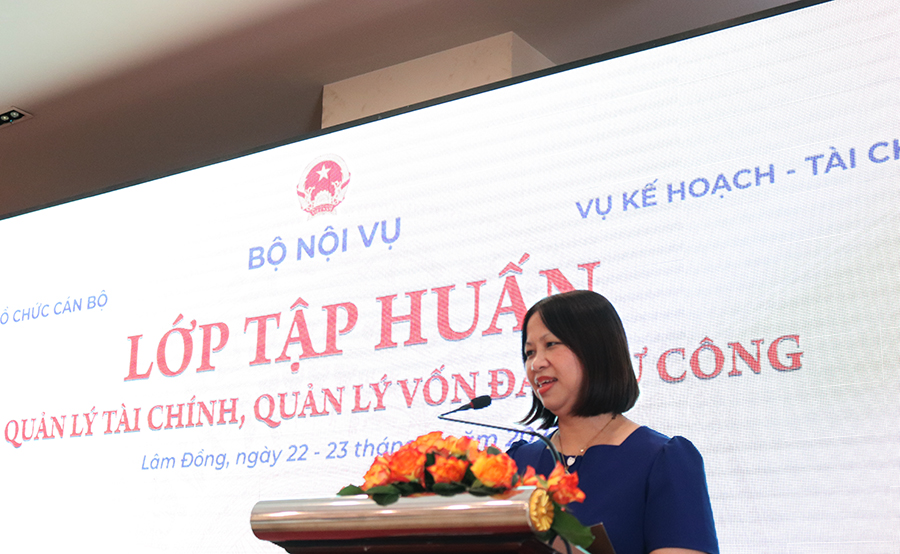 Lớp tập huấn quản lý tài chính, quản lý vốn đầu tư công